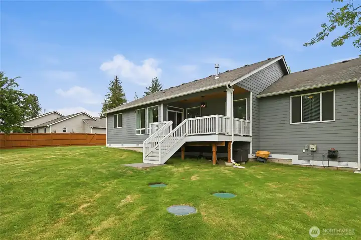 Rear of home