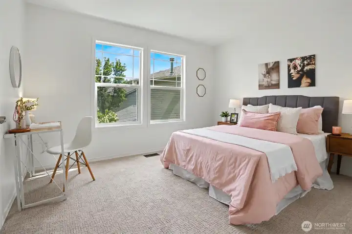 Good sized bedrooms upstairs. Good sized bedrooms upstairs.