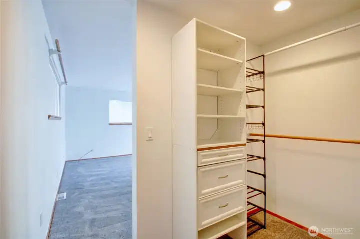 Primary walk-in closet