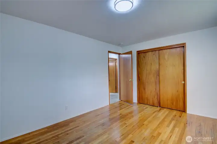 Bedroom 1 showing closet