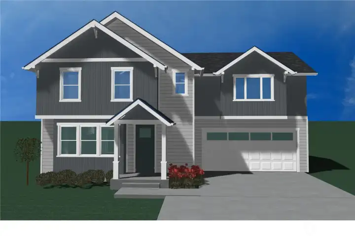 House rendering similar to the actual house House rendering similar to the actual house