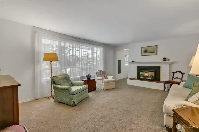 Formal Living Room with Gas Fireplace