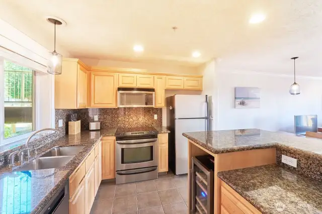 Granite and stainless steel...