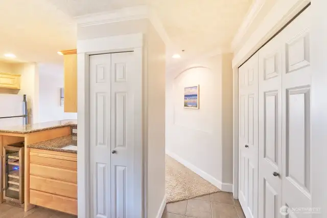 Kitchen on the left as you enter