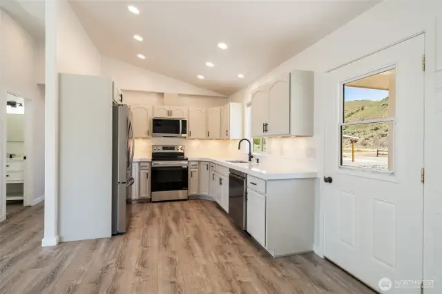 House 1, New Floors, Countertops, hardware, appliances, paint