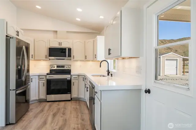 House 1, New Floors, Countertops, hardware, appliances, paint