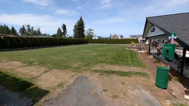 grassy area for pets