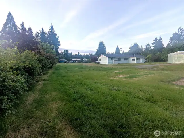 Unique Landscaped privacy fencing.
