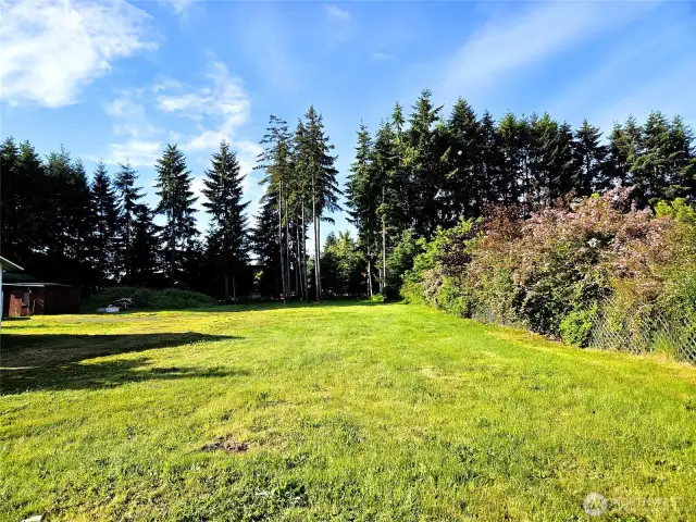 Unique Landscaped privacy fencing.