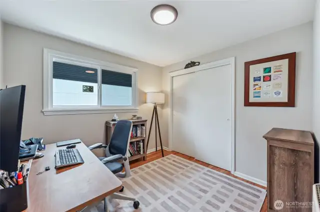 Third bedroom is currently being used as an office. Beautiful view to the backyard.