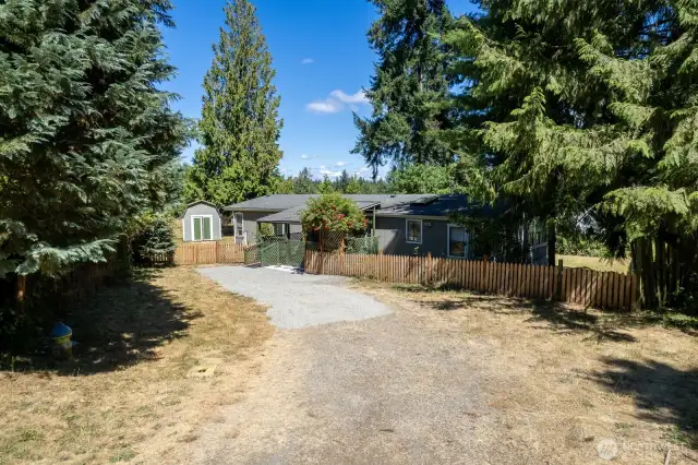 Home is tucked away in the cul-de-sac
