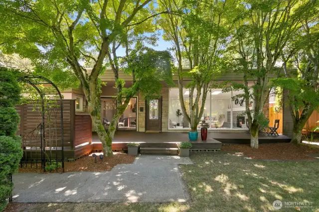 Enjoy level living in this mid century home
