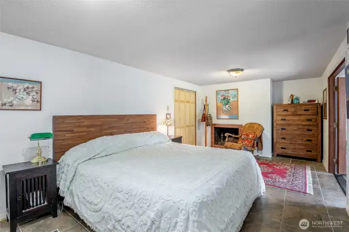 Two full closets complete this primary bedroom!
