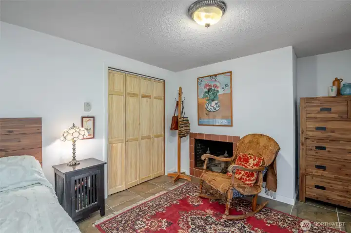Enjoy the luxury of having a fireplace in the primary bedroom