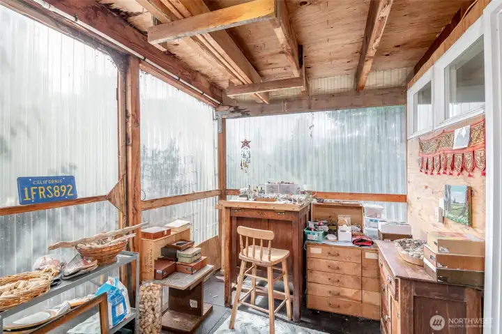 This sweet space is perfect for an art studio or an exercise room.