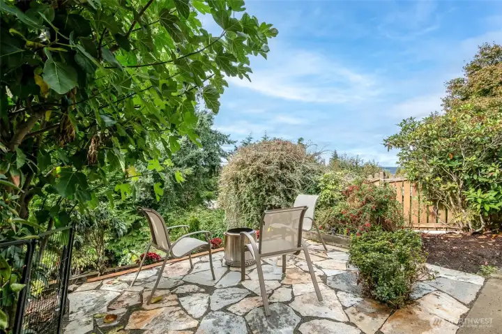 Take in the views and quiet from this flagstone patio