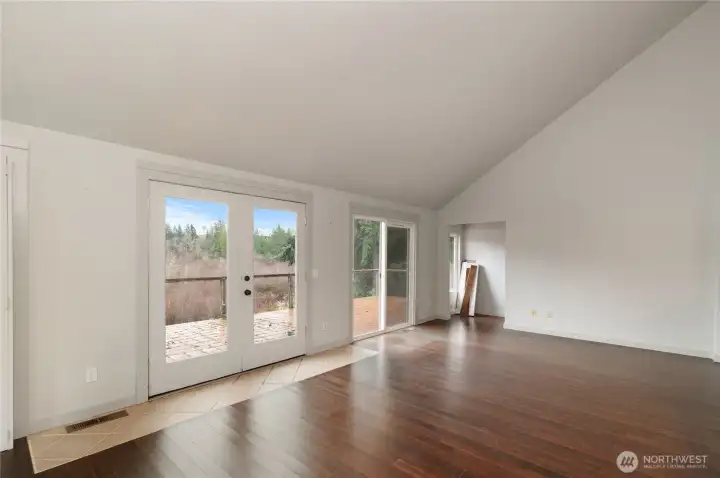 Main living area leads to main deck