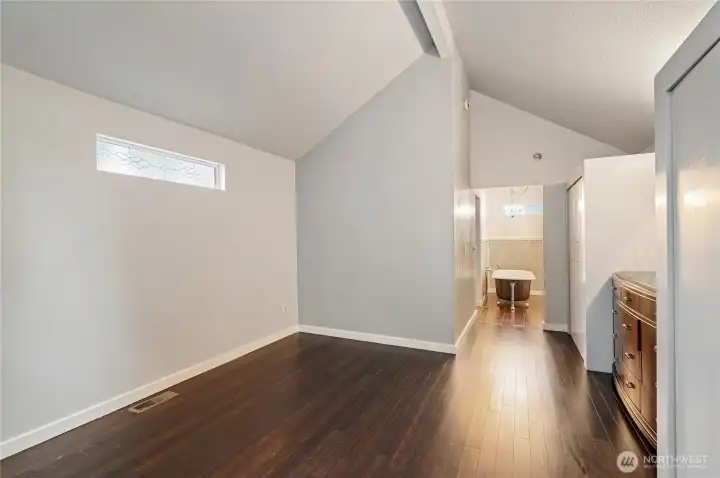 Upstais bedroom currently used as primary suite.