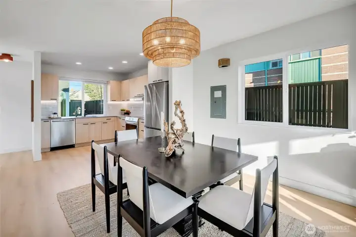 Modern new-construction layout with spacious living,dining and a contemporary kitchen create the perfect space for entertaining.