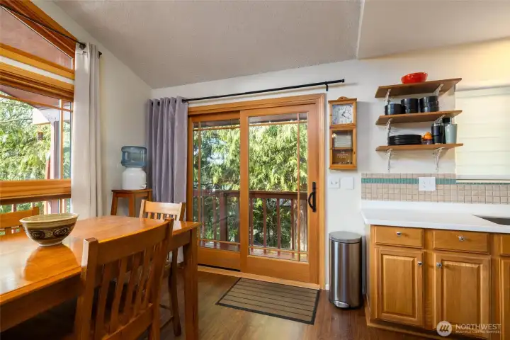 Kitchen dining area.