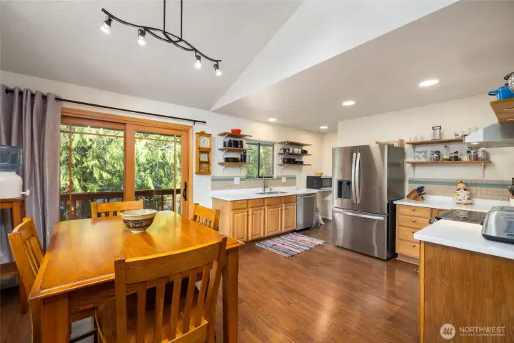 Kitchen and dining area