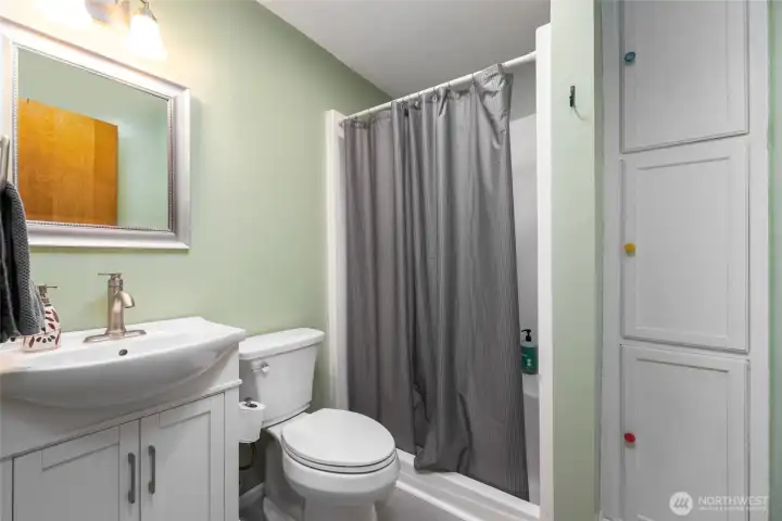 Renovated lower bathroom