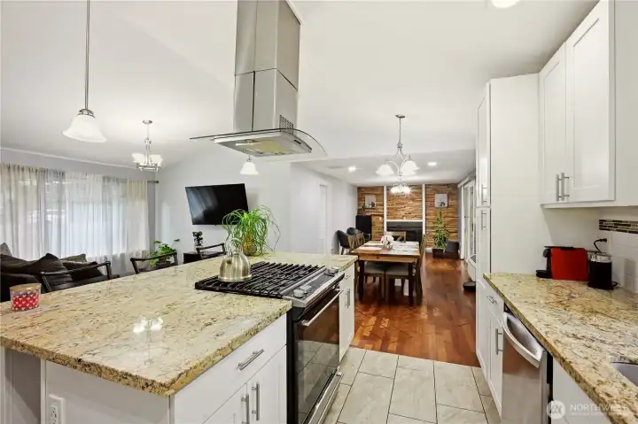Abundant cabinetry and modern fixtures make this kitchen as functional as it is stylish