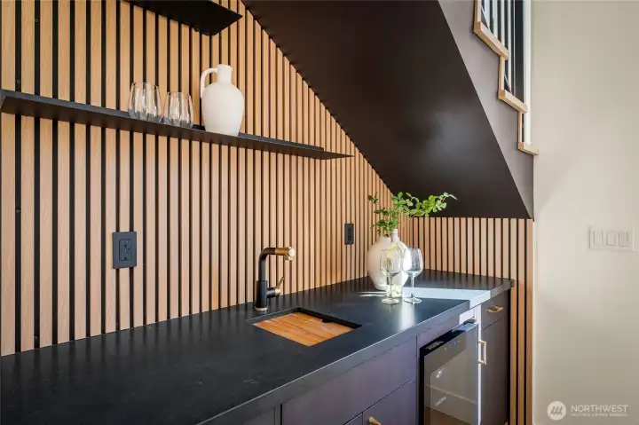 Beverage bar is so convenient