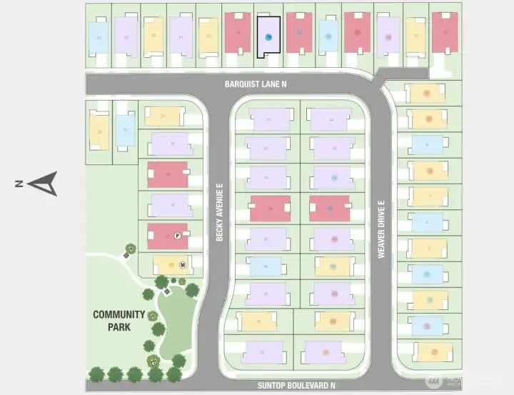 Sunrise Vista Site Map
