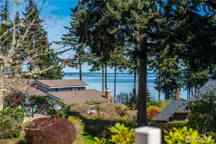 Take in views of the Puget Sound from the deck, with its salty breezes and sparkling waves.