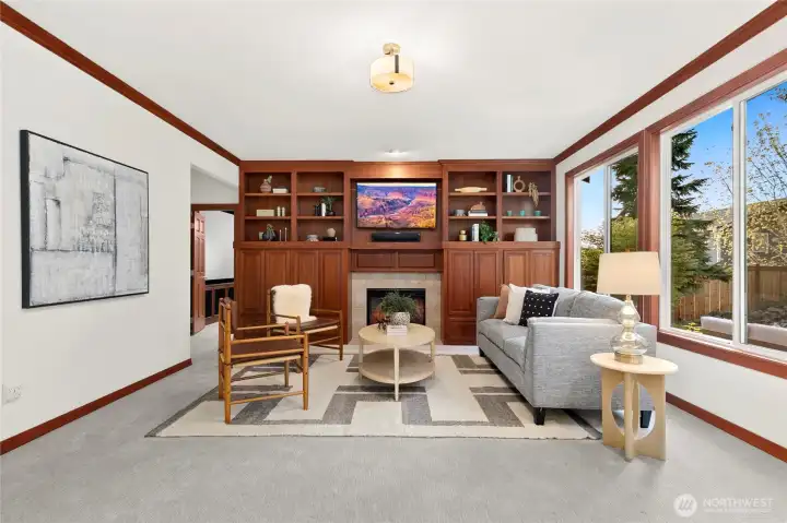 Family room off the kitchen