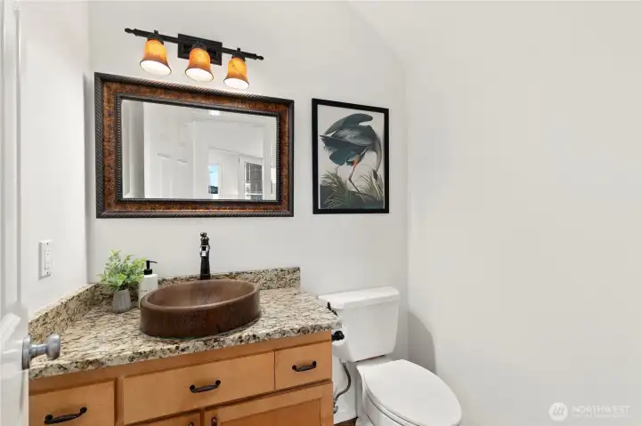 Half bath on the main floor