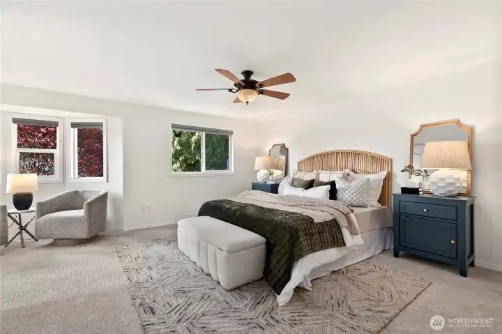 Expansive primary suite