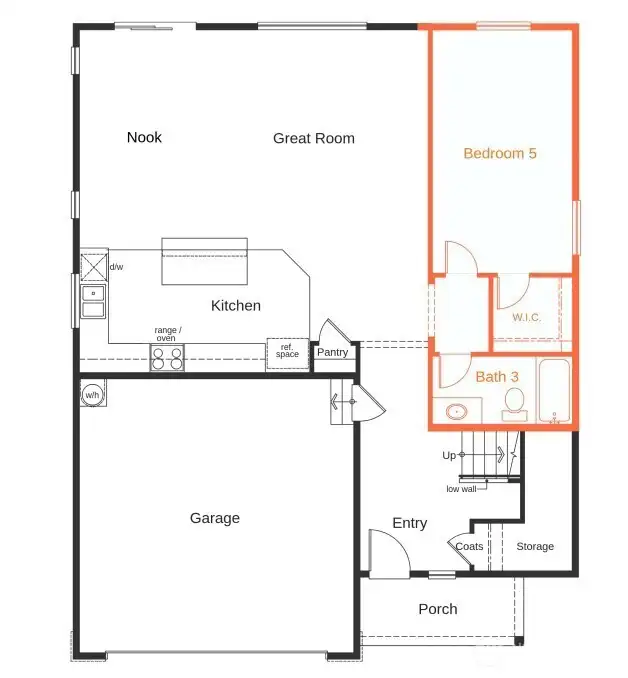 2565 with bedroom/full bathroom on main level