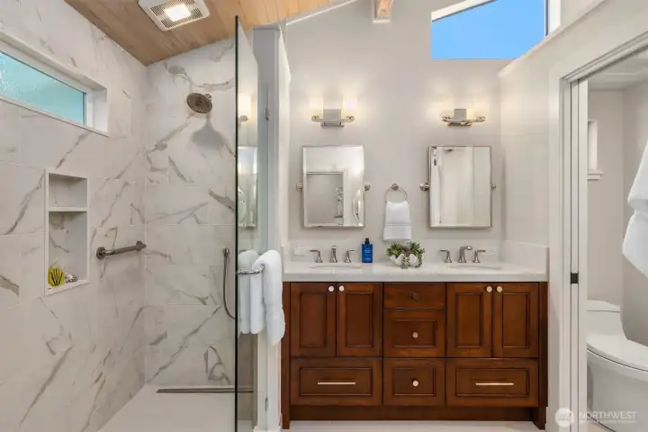 HUGE shower in the beautifully designed ensuite HUGE shower in the beautifully designed ensuite