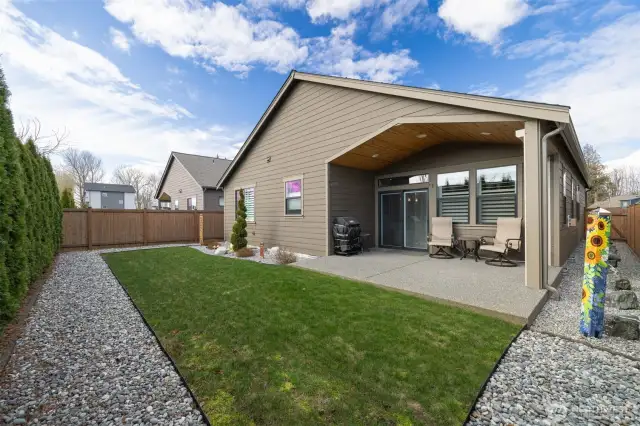 Covered patio space