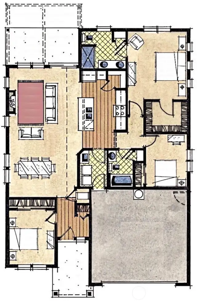 Sample floor plan provided by original builder