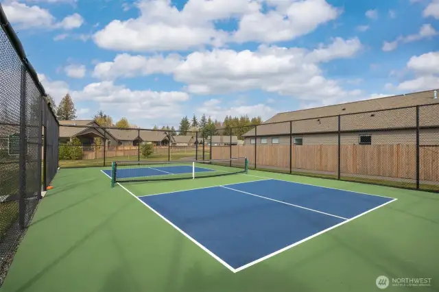 Private pickleball court