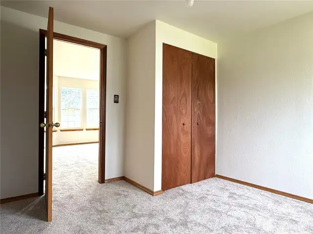Back bedroom looking into living area