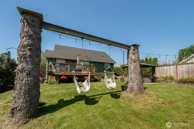 hammocks or swings