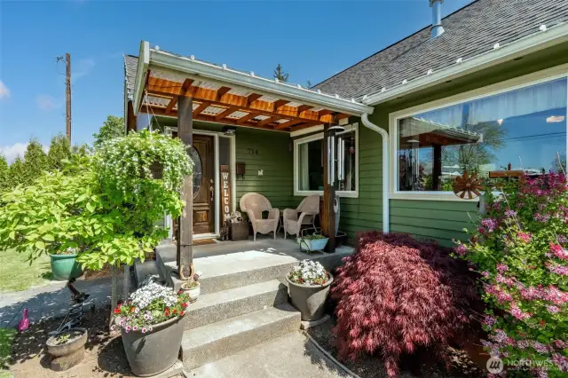 Nice covered entry