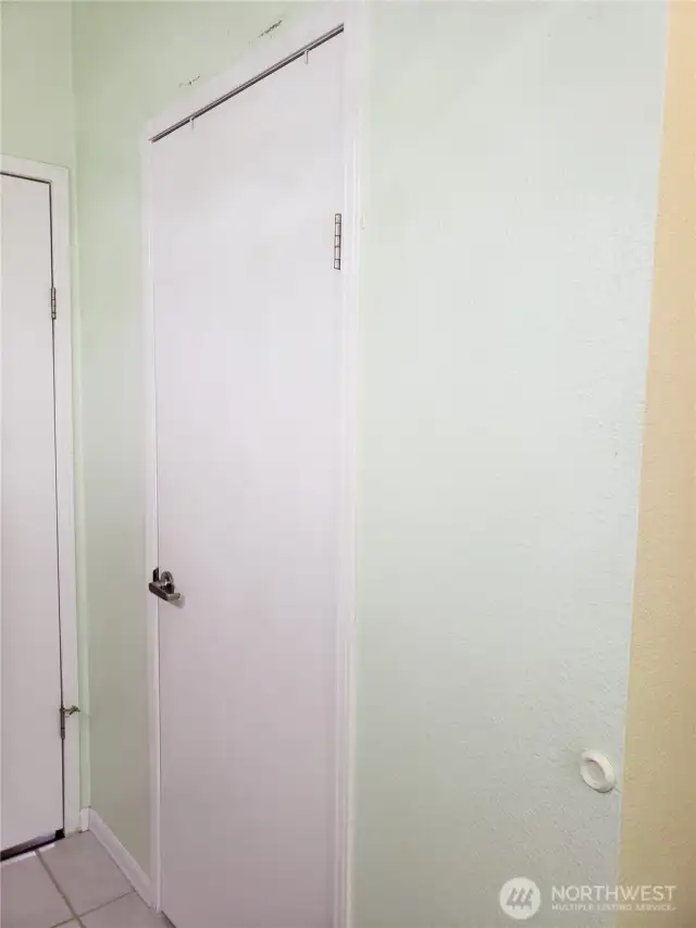 Linen Closet in the Primary Master Bath Room.