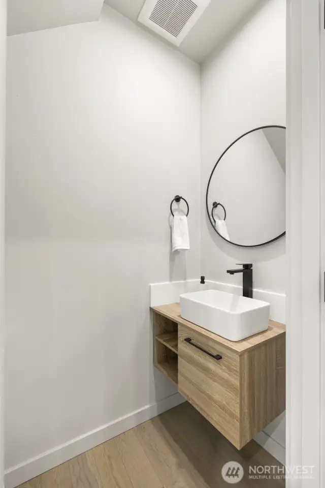 downstairs powder room