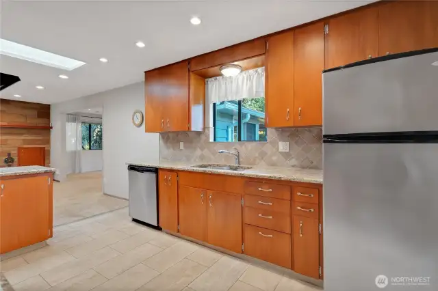 Granite countertops with backsplash