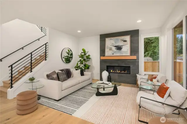 Family Room with fireplace
