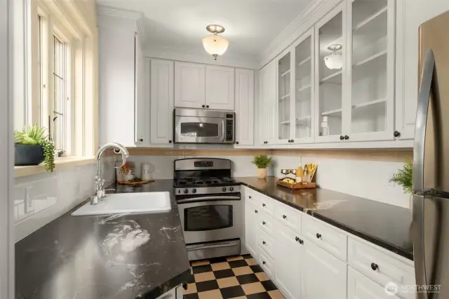 Tons of Cabinet and Counter Space to go right alongside your Gas Stove!