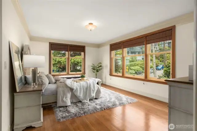 North and West Facing Windows- with a View of the Water.  Be sure to look!