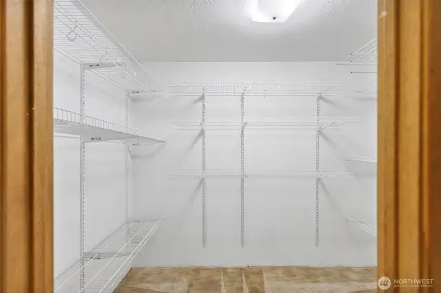 Primary closet.