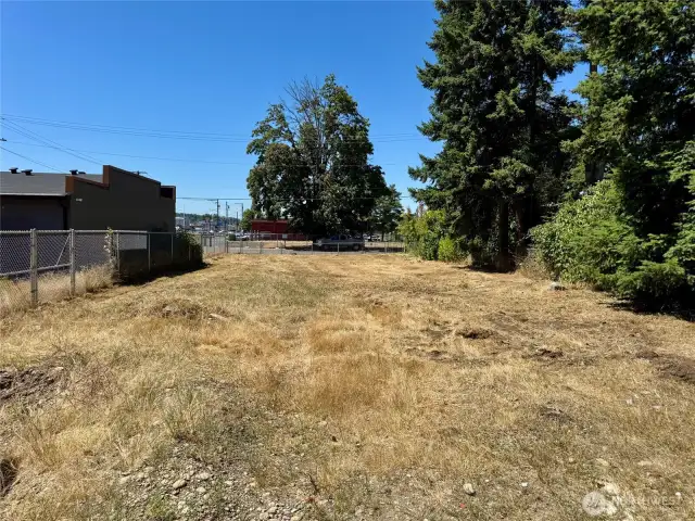 From back of lot looking towards the street