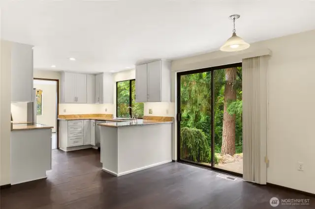Kitchen with eating area